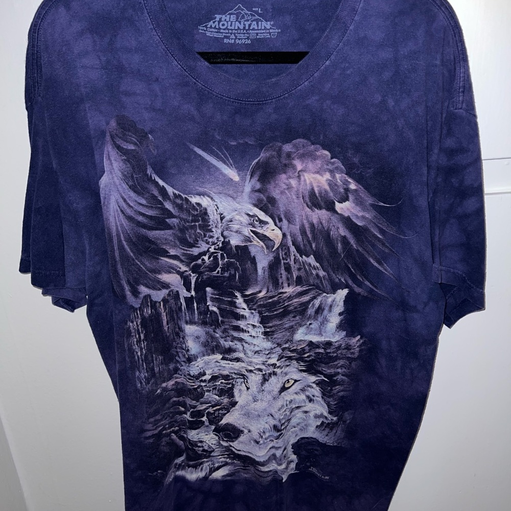 The Mountain Men's Blue Graphic T-Shirt